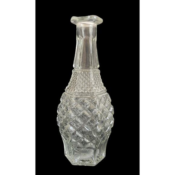 Wexford Anchor Hocking Clear Vintage Glass Decanter 11 1/2" No Stopper - Picture 1 of 6